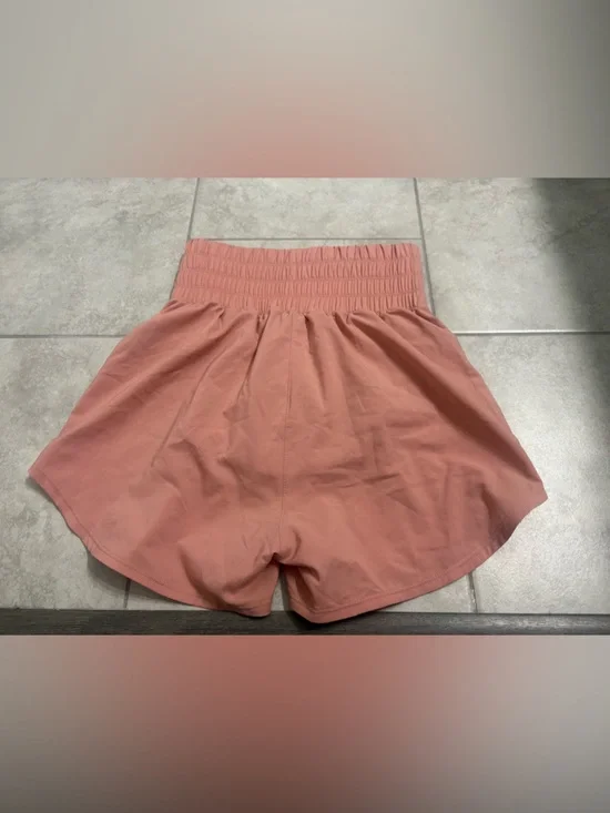 Light Coral Nike High Waisted Running Shorts - Picture 2 of 3